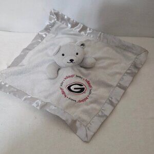 Baby Fanatic University of Georgia Bulldog Gray Security Lovey 13"
